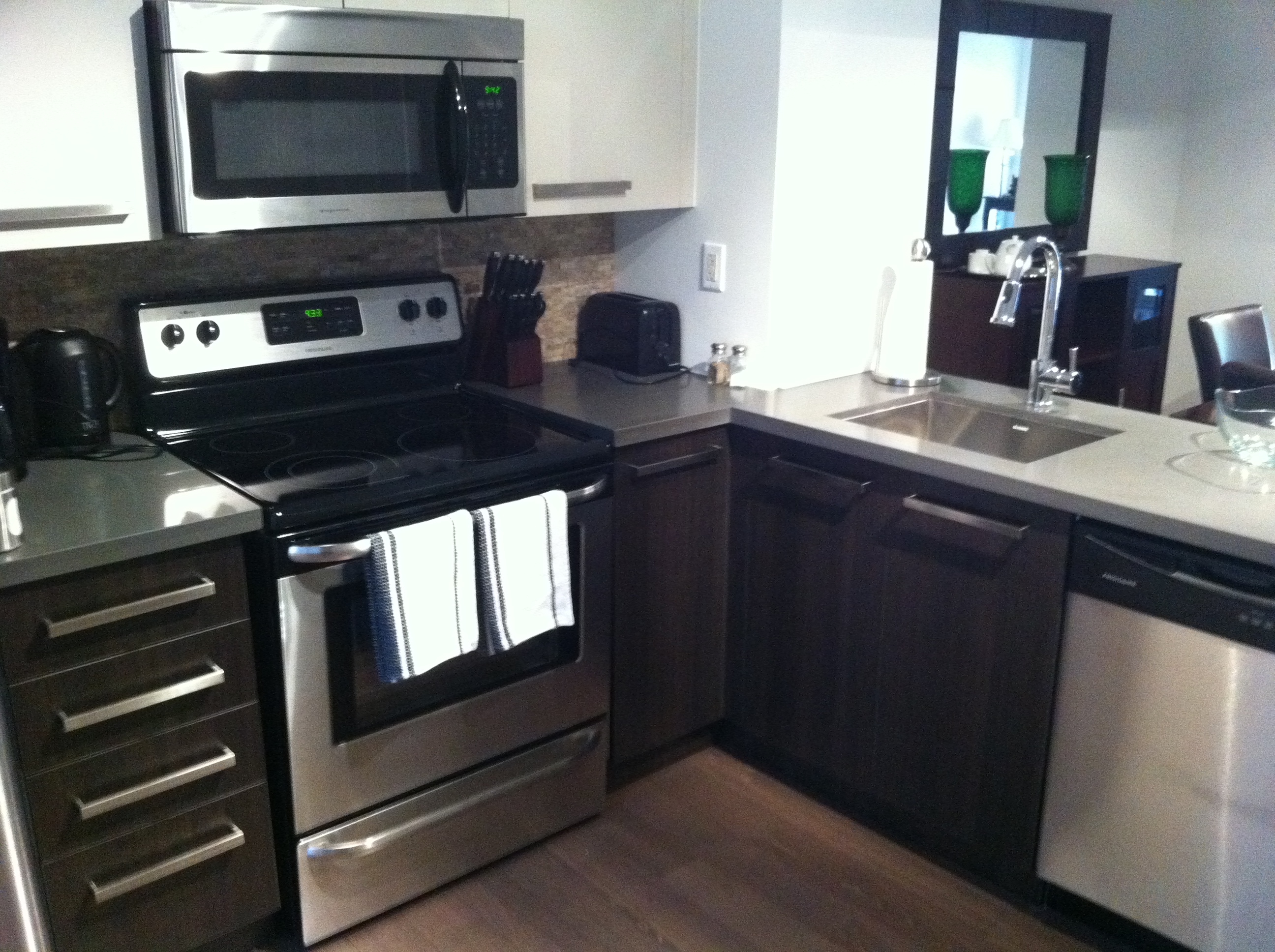 New Kitchens in all suites